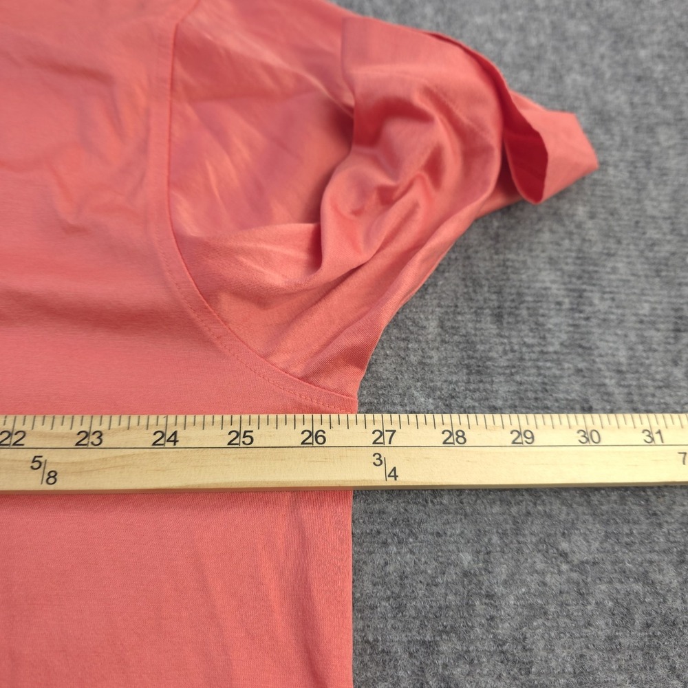 Brooks Brothers Polo Shirt 2XL Orange Solid Short Sleeve Performance Knit - Picture 4 of 7